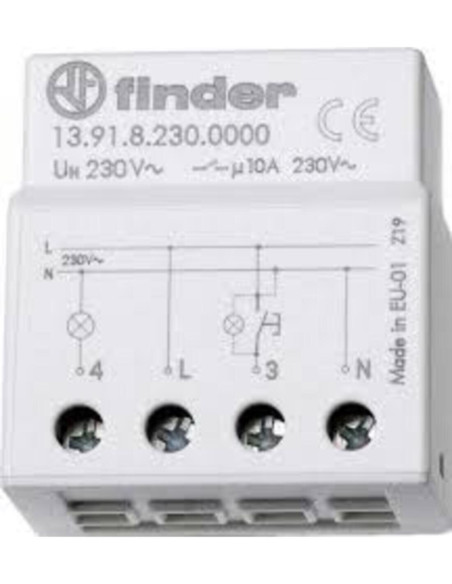 Rele' impulsi 230V da incasso modulo