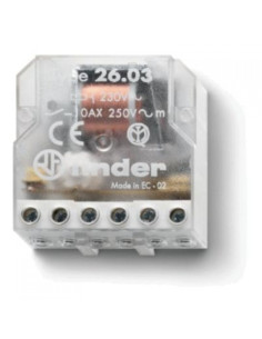 Rele' deviatore 1 NO +1 NC 230V ac