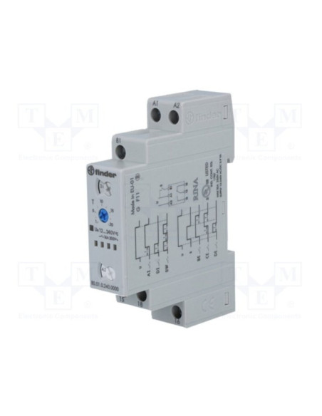 Temporizzatore modulare multifunzione alim.  12...240v AC/DC