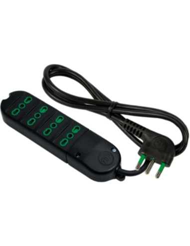 Multipresa 4 posti 2p+t bipasso 10A/16A senza...