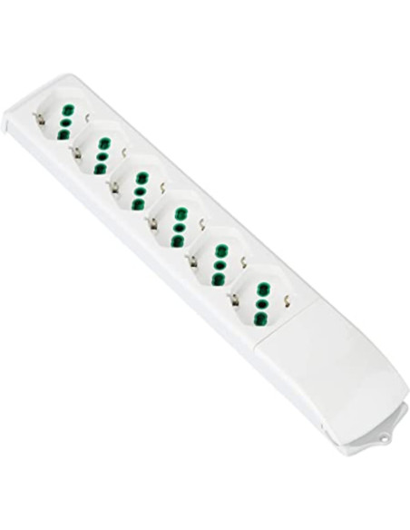 Multipresa 2p+t 4 posti 10A/16A senza cavo