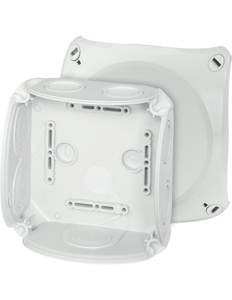 Scatola di derivazione 130x130x77mm con membrana elastica ip66 ik07 RAL7035