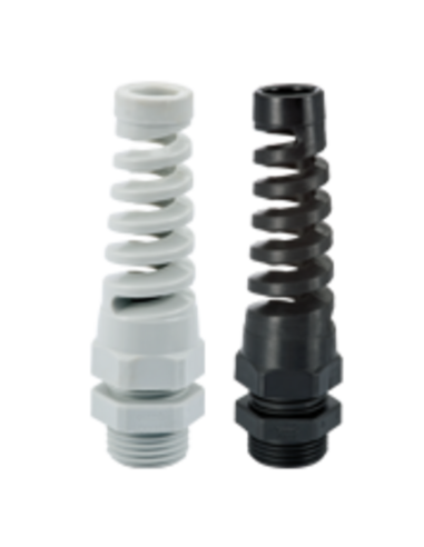 Pressacavo poliammide spiralato PG13,5 grigio