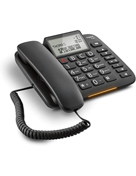 Telefono fisso da scrivania tasti/numeri grandi con display