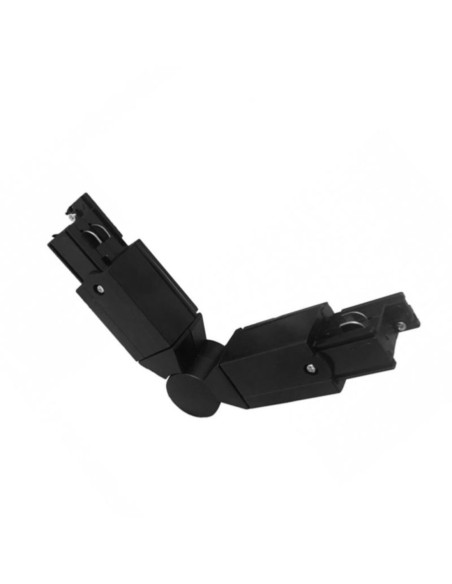 Connettore snodabile per binario Trifase Quad nero