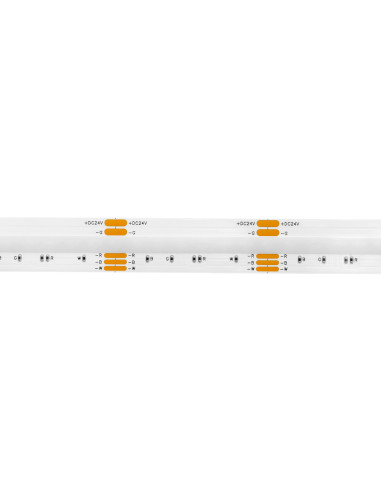 Striscia LED 24Vdc 19,2W/mt RGB+4000k ip20 12mm 360lm/m