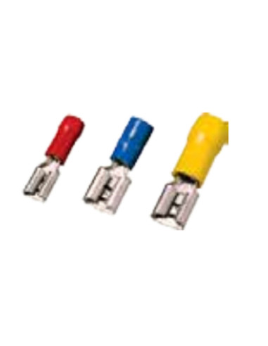 Faston femmina isolato giallo 6,3mm