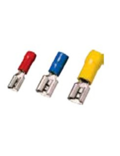 Faston femmina isolato rosso 4,8mm