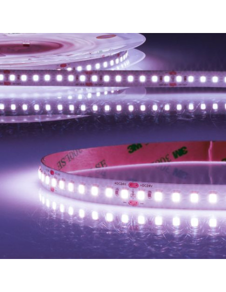 Striscia LED 24Vdc 14,4W/m per verdura IP20 1900Lm/m 140 led/m 10mm