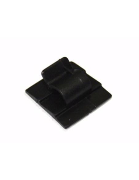 Basetta nera l19 clip cavo adesiva gomma