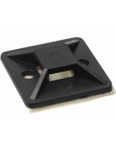 Base nera l27 2vie  4,8 adesiva gomma