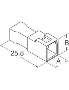 Jwpf-2.0mm pitch femmina housing 4 vie 2