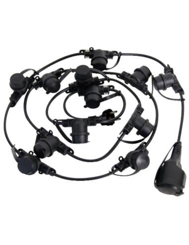 Catena porta 12 lampadine E27 3m interno/esterno