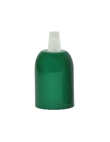 Portalampada E27 verniciato verde