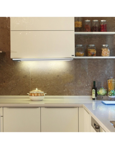 Barra LED sottopensile a batteria con sensore...