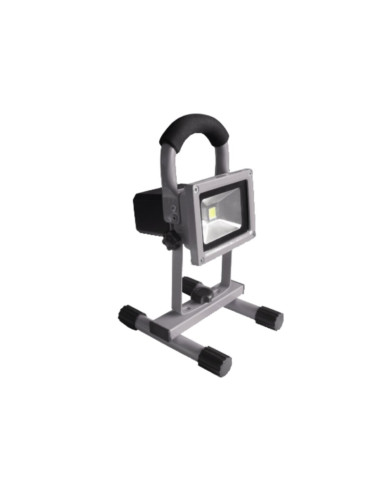 Faro LED 10W ricaricabile IP44 bianco freddo