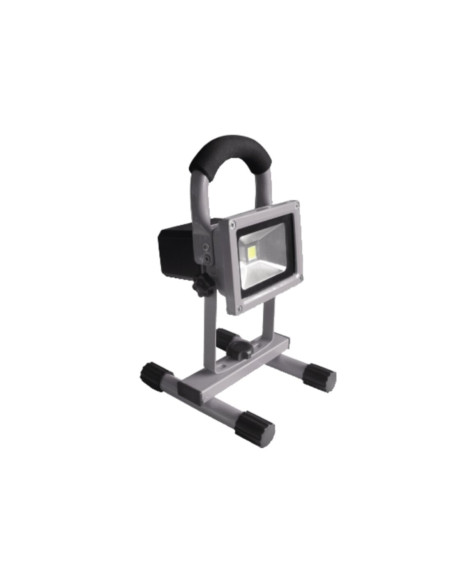 Faro LED 10W ricaricabile IP44 bianco freddo