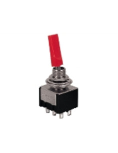 Mini deviatore a levetta on-on 6 poli a saldare