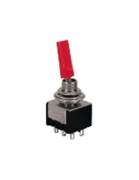 Mini deviatore a levetta on-on 6 poli a saldare