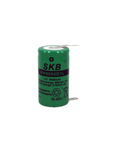 Batteria NiMH torcia D 9000mAh con lamel 61,5x33mm