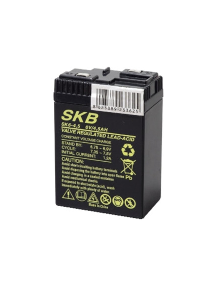 Batteria al piombo 6V  4,5Ah poli ribassati