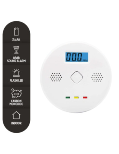 Rilevatore di monossido di carbonio con display...