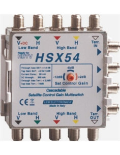 Multiswitch 5x5xa passante guad. sat reg attivo -3db...