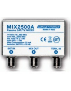 Mix sat/terr. con sat attivo 11 db separ con mix terrestre