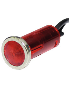 Spia luminosa 220V rossa 16,5x32,75mm