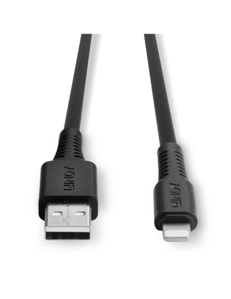 Cavo USB a/lightning nero 0,5m