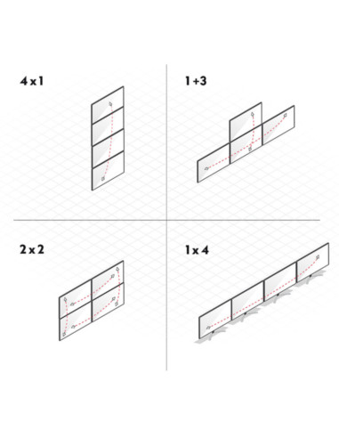 Switch KM USB 2.0 & Audio 4 Porte
