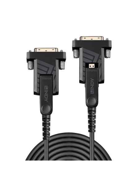 Cavo Micro-HDMI 4k 60Hz in fibra ottica con connettori HDMI e DVI lunghezza 30m