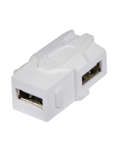 Frutto keystone USB F/F tipo a 90°