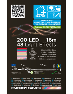 Catena natalizia Wonder 200 LED 16m multicolore TLR-SC 2