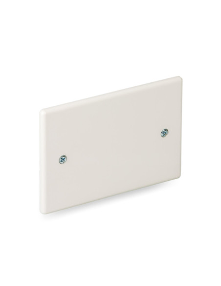Coperchio placca 3 moduli 110x80 con viti bianca