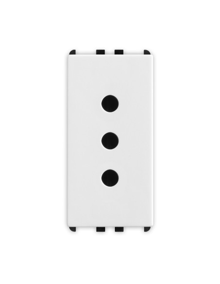 Presa 2P+T 10A bianca serie PIXIA