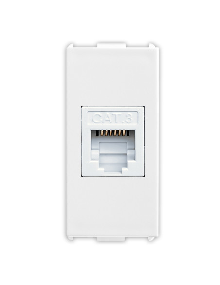 Frutto presa RJ12 6/6 bianca serie PIXIA