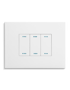 Placca 3 posti Snow White serie PIXIA