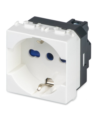 Presa Schuko + bipasso per serie master