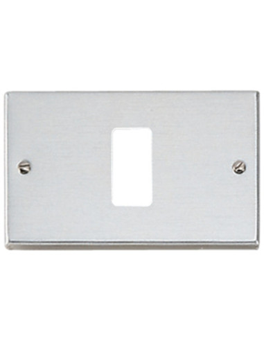 Placca paglierino 1 foro serie magic