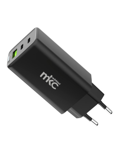 Caricatore USB 65W 2USB-C + 1USB-A nero