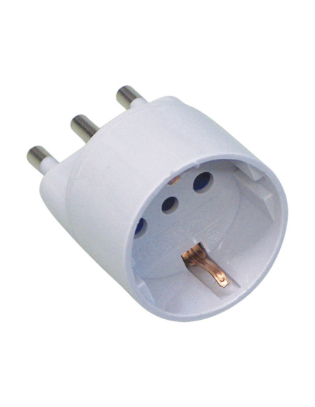Adattatore Schuko 16A bianco