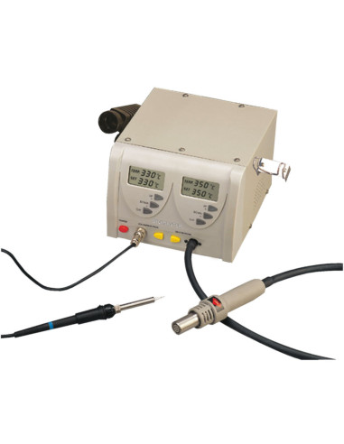 Stazione saldante aria calda 80W 24v 160-480°...