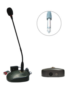 Base microfonica da tavolo con chiamata