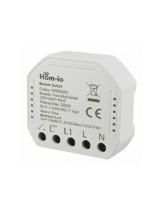 Hom-io modulo switch incasso Wi-Fi 1ch compatibile alexa...