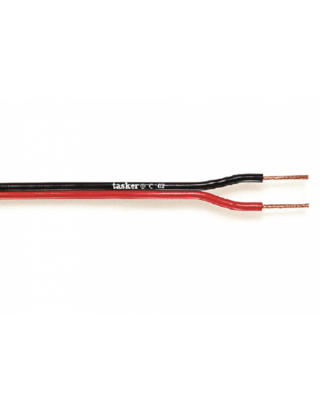 Cavo piattina rosso/nera 2x1,50mm² per casse acustiche