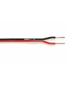 Cavo piattina rosso/nera 2x2,00mm² per casse acustiche