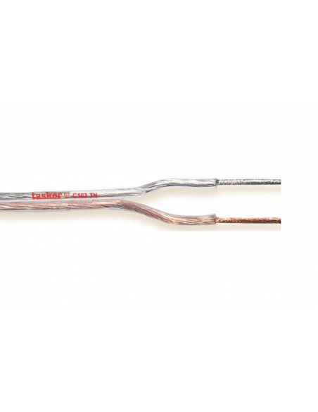 Cavo flat trasparente 2x 0,22mm²