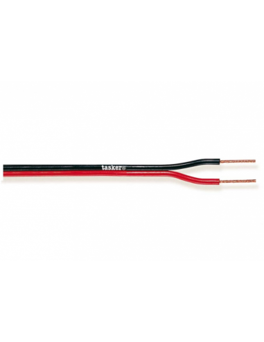 Cavo piattina rosso/nera 2x0,35mm² divisibile