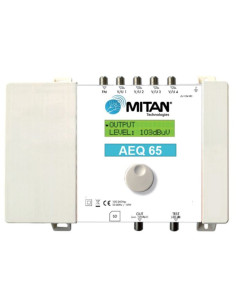 Amplificatore 5 ingressi  programmabili guadagno 65db